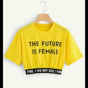 Forever 21 Tops The Future Is Female Yellow Crop Top Poshmark Forever 21 Tops The Future Is Female Yellow Crop Top Poshmark